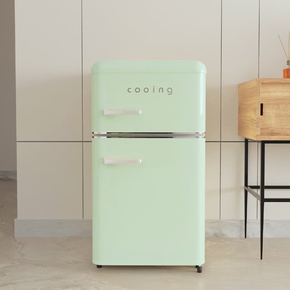 “쿠잉 레트로 미니냉장고 REF-D85” 장단점 총정리, 실제 써보니