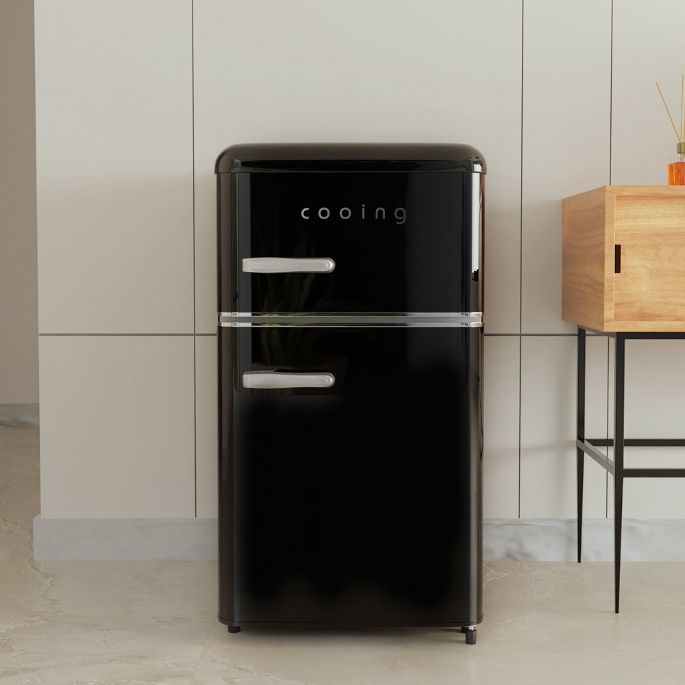 “쿠잉 레트로 미니냉장고 REF-D85” 장단점 총정리, 실제 써보니