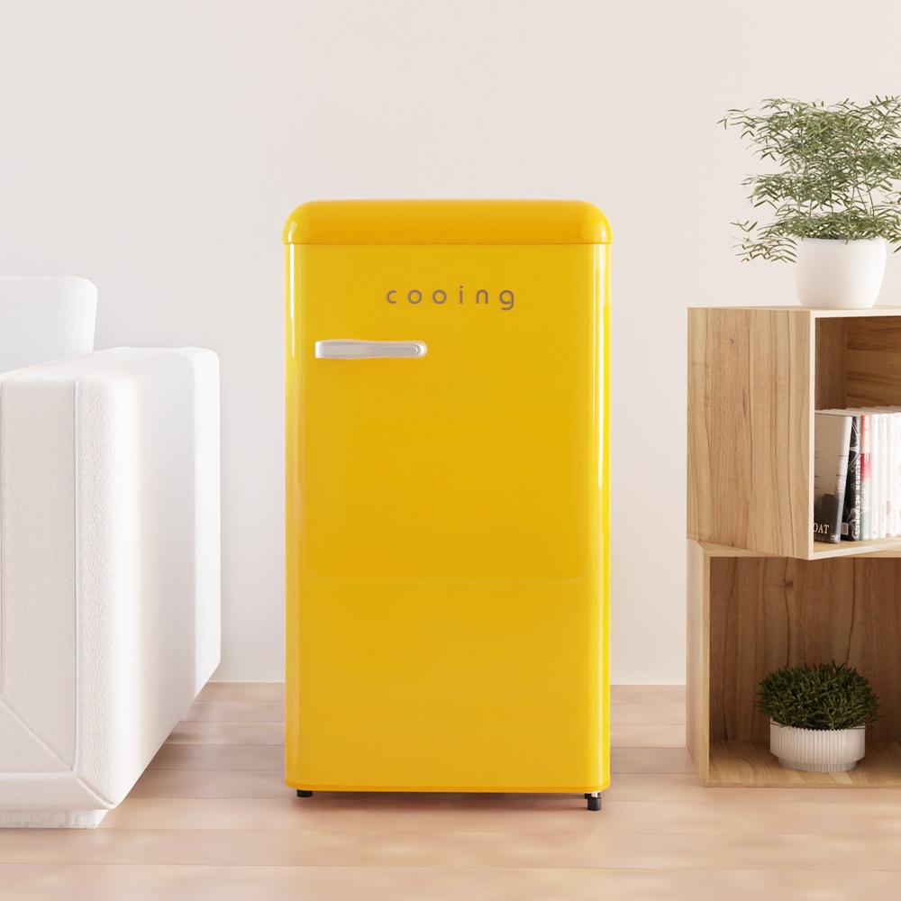 쿠잉 레트로 미니냉장고 REF-S92, 원룸 필수템으로 강력 추천
